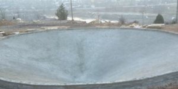 Karabk'e 850 tonluk yeni yangn havuzu