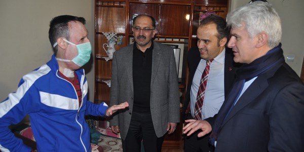 Yüz nakilli Recep Sert yeni yıla ailesiyle giriyor