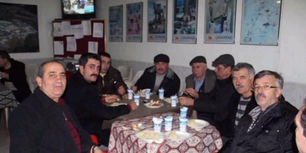 Avcılardan pilav ikramı