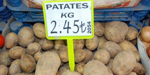 Tokat'ta patates 2.5 lira