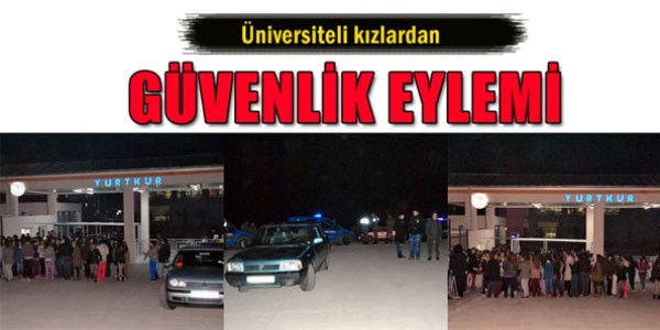 Üniversiteli kızlardan güvenlik eylemi/Video