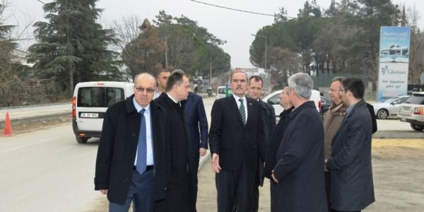 Bademli yolu cadde kimliğine bürünüyor