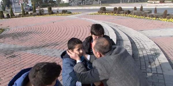 Kazada şoka giren oğlunu böyle teselli etti