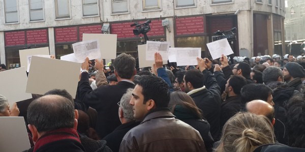 İstiklal'de 'Bünyamin' eylemi