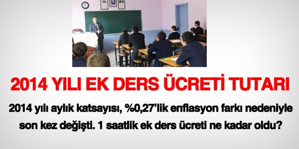 Ek derslere 0,3 kuruşluk zam