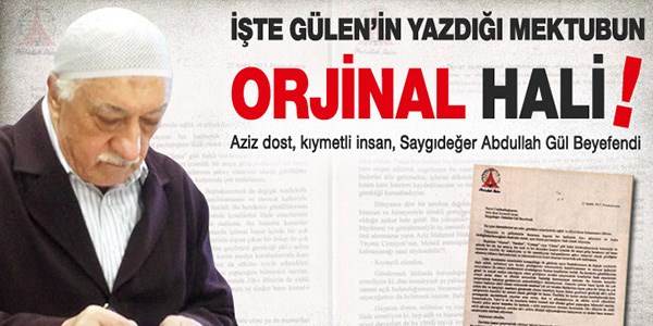 İşte Gülen'in ıslak imzalı mektubunun tam metni