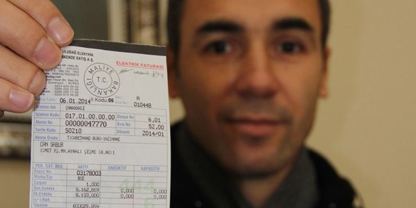 216 bin TL'lik fatura 11 TL'ye düştü