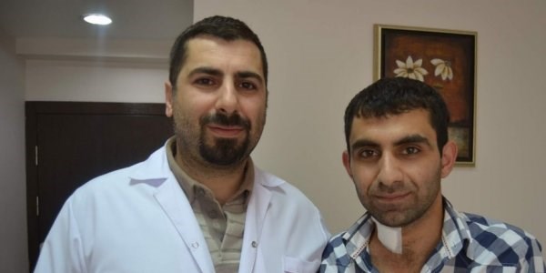 Iraktan Kayseri'ye boyun fıtığı ameliyatı için geldi