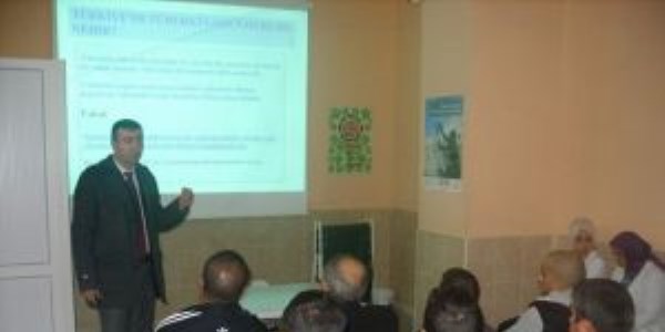 Bolvadin cezaevindeki hükümlülere verem semineri