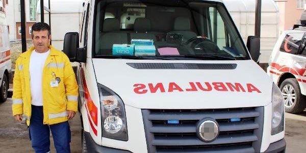 Radara yakalanan ambulansa para cezası!