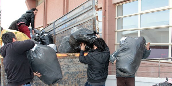 Van yard�m� �ankaya'dan yola ��kt�