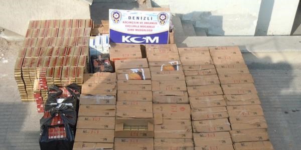 Biçerdöverle kaçakçılık polise takıldı