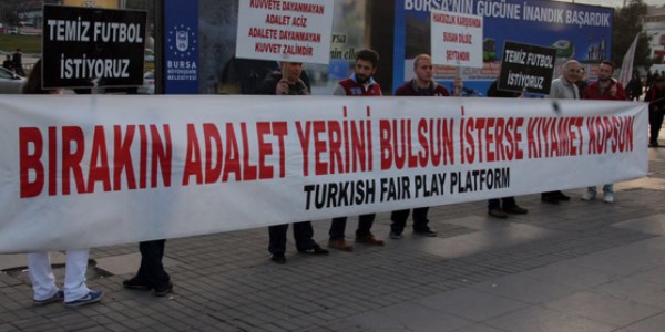 Bursa'da 'Temiz Futbol' eylemi