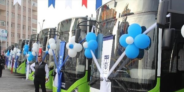 Kocaeli'ye 60 çevreci otobüs daha