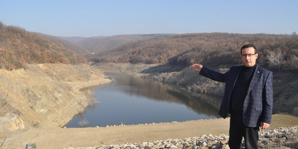 İnegöl'de göletler kurudu