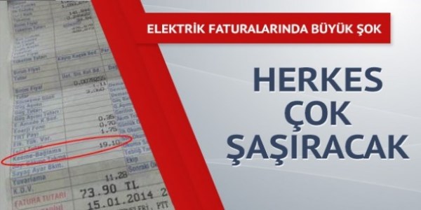 Elektrik faturalarında açma-kapama şoku