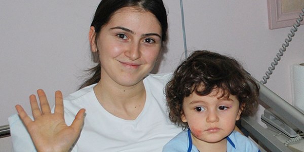 O anne ve oğlu taburcu oldu