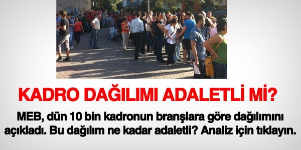 MEB'in kadro dağılımı adaletli mi?