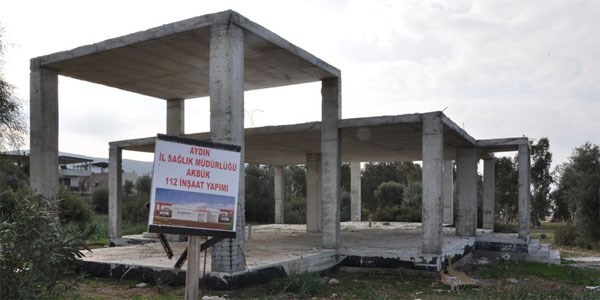 112 istasyonu in�aat� kaderine terkedildi
