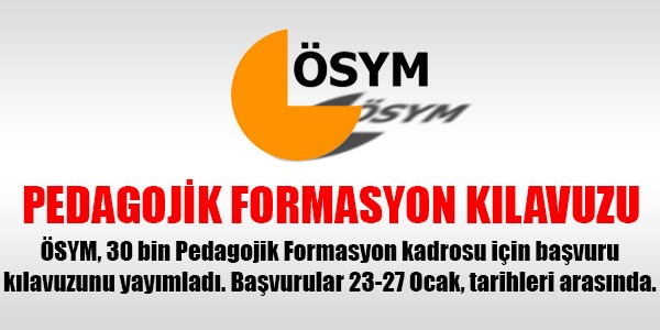 Formasyon kılavuzu yayımlandı