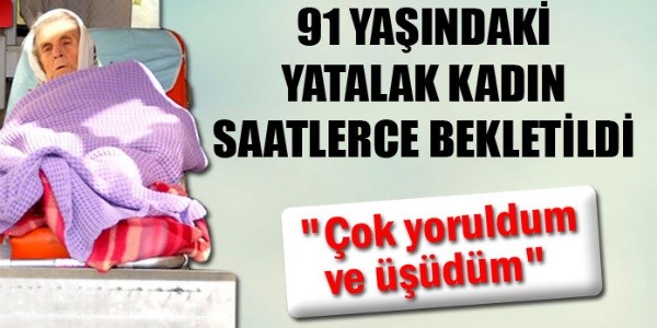 91 ya��ndaki kad�n parmak izi i�in saatlerce bekledi