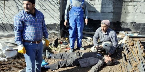 Lise inşaatından düşen işçi ağır yaralandı