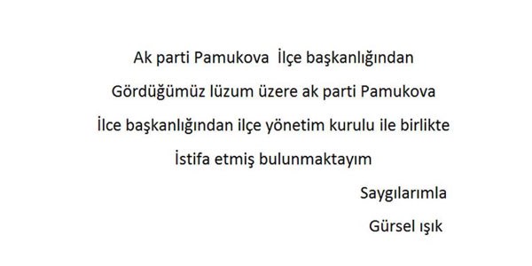 Ak Parti ilçe yönetimi istifa etti