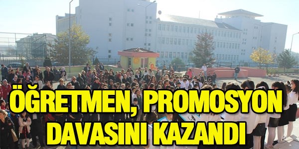 Öğretmen, promosyon davasını kazandı