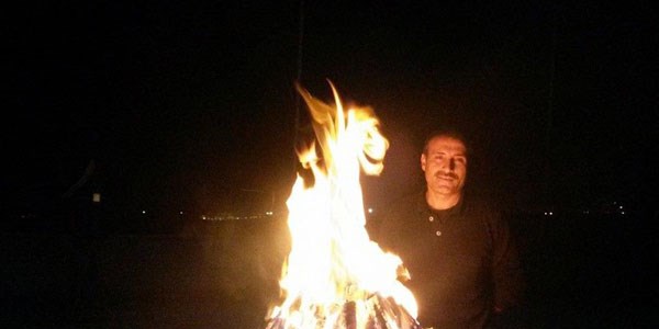 Ateşten aslan silüeti çıktı