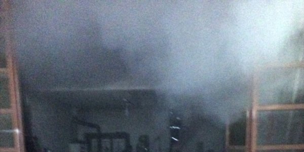 Van'da i� yerinde yang�n