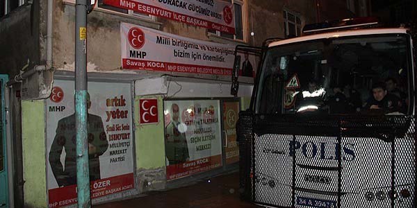 MHP'ye ynelik saldrda 5 tutuklama