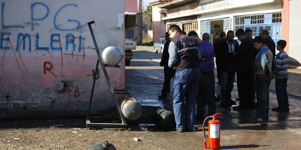 Ceyhan Sanayi Sitesi'nde LPG tüpü patladı: 1 yaralı