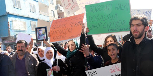 Şırnak'ta termik santral protestosu