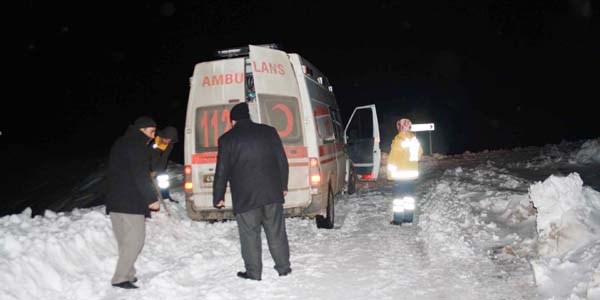 Muş'ta hasta kurtarma operasyonu