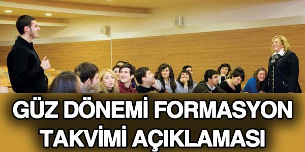 YÖK'ten, Güz dönemi formasyon takvimi açıklaması