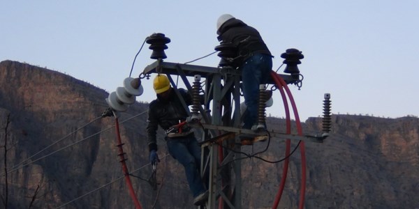 Çukurca'da elektrik protestosu