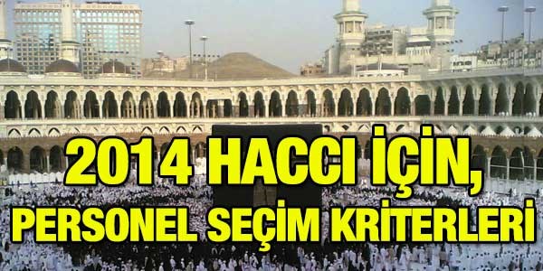 2014 Hacc  iin personel seim kriterleri