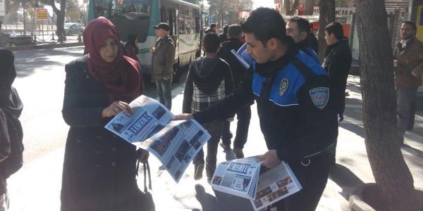 anlurfa polisinden huzur gazetesi