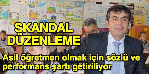 Asil öğretmenlik için sözlü ve performans şartı