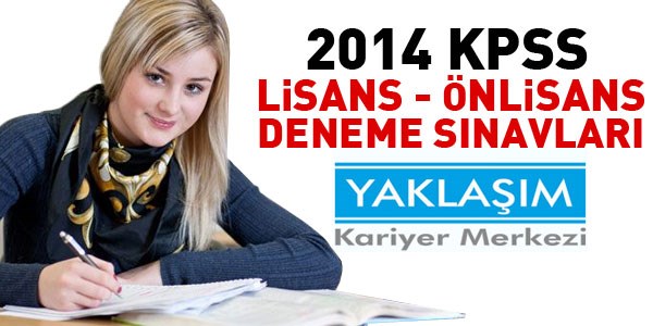 Lisans, önlisans deneme sınavlarının cevapları