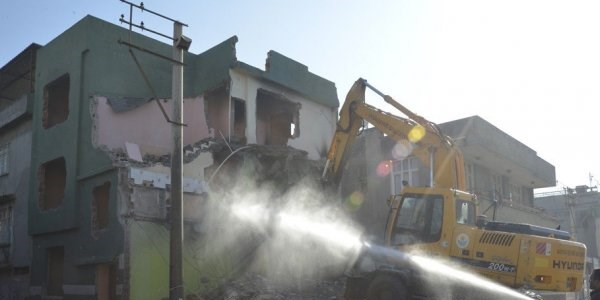 Bulvar yıkım çalışmaları