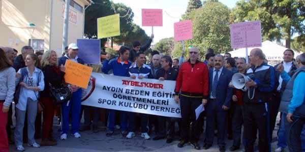 Beden eğitimi öğretmenleri eylemde