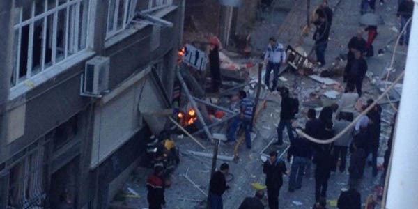 Taksim'de patlama/Video