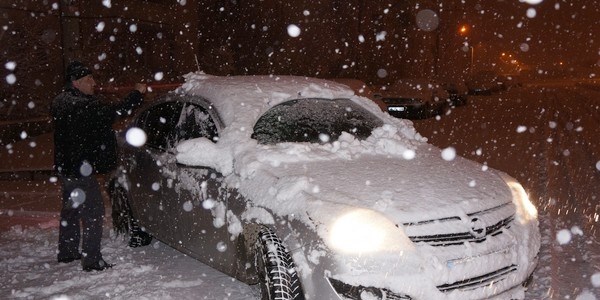 Bolu Da ve Erzurum'da kar ya