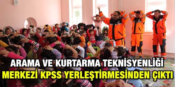 Arama ve Kurtarma Teknisyeni olma şartları değişti