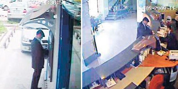 Polis şefine kurulan tuzak belgelendi