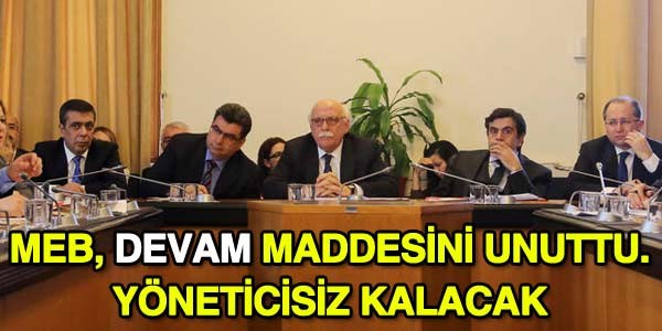 MEB, ilk günden yöneticisiz kalacak