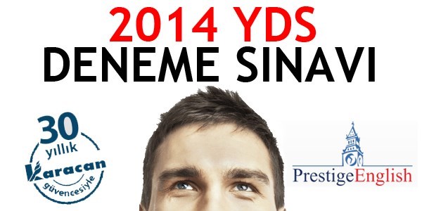 2014 YDS deneme sınavının cevapları