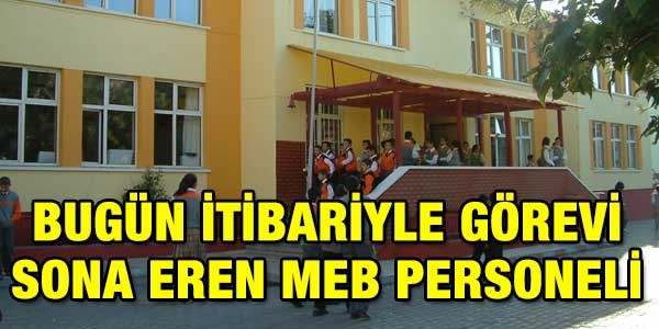 Okul yöneticilerinin görevi bugün sona eriyor mu?