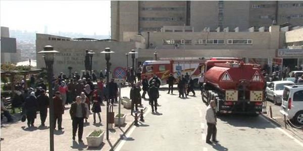 Ankara'da hastanede yangın paniği